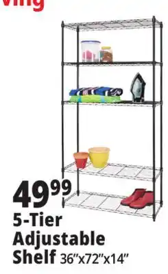 Ocean State Job Lot 5-Tier Household Wire Shelving offer
