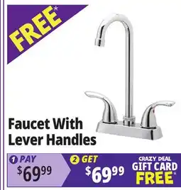 Ocean State Job Lot Elkay Everyday Bar Deck Mount Faucet and Lever Handles Chrome offer