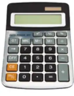 Ocean State Job Lot School Supplies Solar Powered 12-Digit Desktop Calculator with Battery Back-Up offer