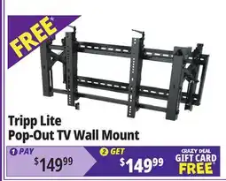 Ocean State Job Lot Tripp Lite Pop-Out TV Wall Mount offer