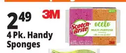 Ocean State Job Lot Scotch-Brite Ocelo Multi-Purpose 3M Sponges 4 Count offer