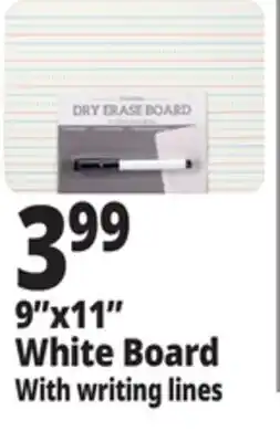 Ocean State Job Lot Writing Lines White Board 9x11 offer