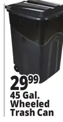 Ocean State Job Lot 45 Gallon Wheeled Trash Can offer