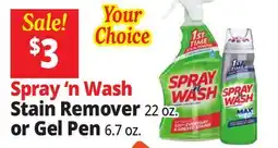 Ocean State Job Lot Spray 'n Wash Laundry Stain Remover 22 oz offer
