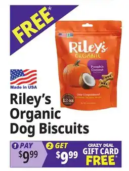 Ocean State Job Lot Riley's Organic Dog Biscuits offer