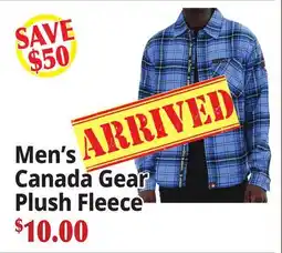 Ocean State Job Lot Men's Canada Gear Plush Fleece offer