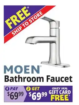 Ocean State Job Lot MOEN Bathroom Faucet offer