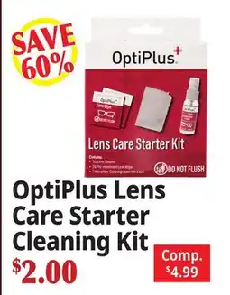 Ocean State Job Lot OptiPlus Lens Care Starter Cleaning Kit offer