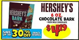 Ollie's HERSHEY'S 6 OZ. CHOCOLATE BARK offer