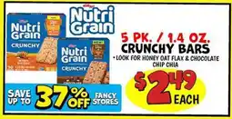 Ollie's Kellogg's 5 PK. / 1.4 OZ. CRUNCHY BARS offer