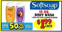 Ollie's SOFTSOAP 12 OZ. BODY WASH offer