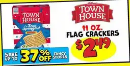 Ollie's TOWN HOUSE 11 OZ. FLAG CRACKERS offer