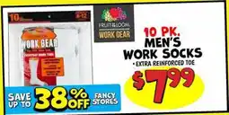 Ollie's 10 PK. MEN'S WORK SOCKS offer