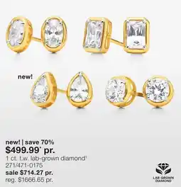 JC Penney 1 ct. t.w. lab-grown diamond† offer