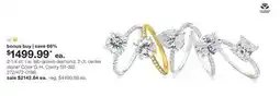JC Penney 2-1/4 ct. t.w. lab-grown diamond 2 ct. center stone‡ offer