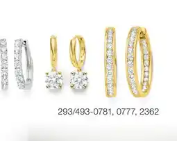JC Penney 1-1/2 to 2 ct. t.w. lab-grown diamond§ or 1/3 to 1/2 natural or lab-grown diamond‡ - Earrings offer