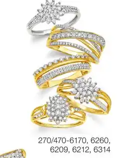 JC Penney 1-1/2 to 2 ct. t.w. lab-grown diamond or 1/3 to 1/2 natural or lab-grown diamond - Rings offer
