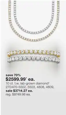 JC Penney 10 ct. t.w. lab-grown diamond‡ offer