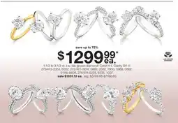 JC Penney 1-1/2 to 3-1/2 ct. t.w. lab-grown diamond‡ Color H-I, Clarity SI1-I1 offer