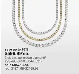 JC Penney 3 ct. t.w. lab-grown diamond§ offer