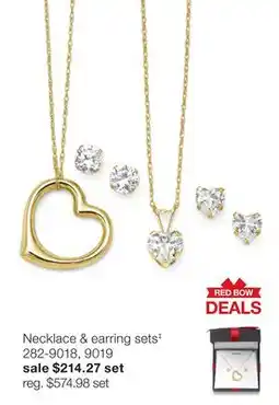 JC Penney Necklace & earring sets‡ offer