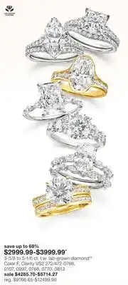 JC Penney 3-3/8 to 5-1/6 ct. t.w. lab-grown diamond◊¥ offer