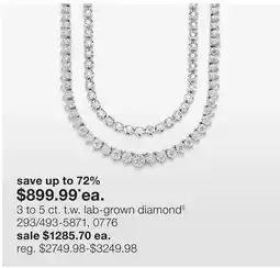 JC Penney 3 to 5 ct. t.w. lab-grown diamond§ offer