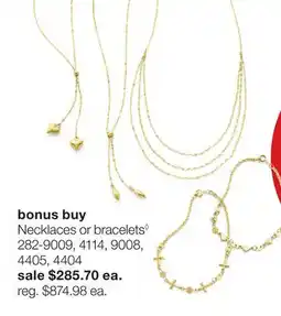JC Penney Necklaces or bracelets offer