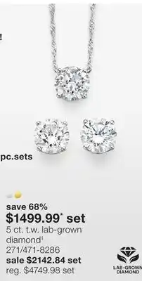 JC Penney 5 ct. t.w. lab-grown diamond‡ offer