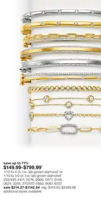 JC Penney 1/10 to 4 ct. t.w. lab-grown diamond§ or 1/10 to 1/3 ct. t.w. lab-grown diamond‡ offer