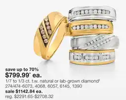 JC Penney 1/7 to 1/3 ct. t.w. natural or lab-grown diamond‡ offer