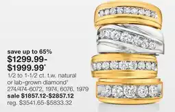 JC Penney 1/2 to 1-1/2 ct. t.w. natural or lab-grown diamond‡ offer