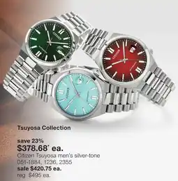 JC Penney Citizen Tsuyosa men's silver-tone offer