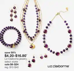 JC Penney Liz Claiborne jewelry offer