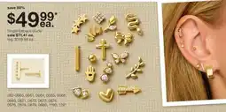JC Penney Single stud pack studs offer