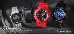 JC Penney Casio men's watches offer
