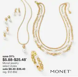 JC Penney Monet jewelry offer