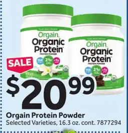 Stop&Shop Orgain Protein Powder offer