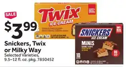 Stop&Shop Snickers, Twix or Milky Way offer