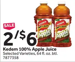Stop&Shop Kedem 100% Apple Juice offer