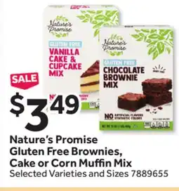Stop&Shop Nature's Promise Gluten Free Brownies, Cake or Corn Muffin Mix offer