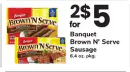 ACME Banquet Brown N' Serve Sausage offer
