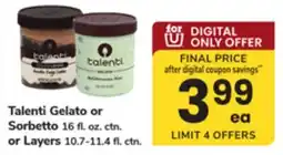 ACME Talenti Gelato or Sorbetto or Layers offer