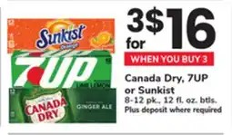 ACME Canada Dry, 7UP Or Sunkist offer