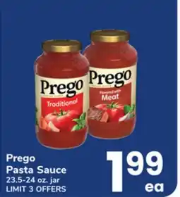 ACME Prego Pasta Sauce offer