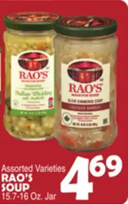 Bravo Supermarkets RAO'S SOUP offer