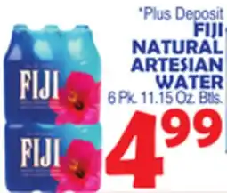 Bravo Supermarkets FIJI NATURAL ARTESIAN WATER offer