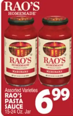 Bravo Supermarkets RAO'S PASTA SAUCE offer