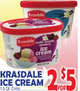 Bravo Supermarkets KRASDALE ICE CREAM offer