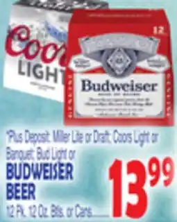 Bravo Supermarkets BUDWEISER BEER offer